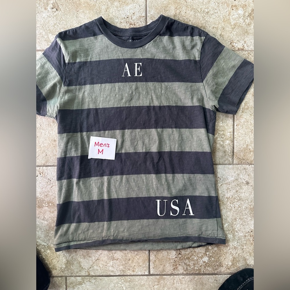 American eagle striped tee